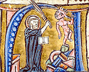 Augustine of Hippo Refuting Heretic