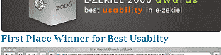 E-Zekiel 2006 usabiity award winner