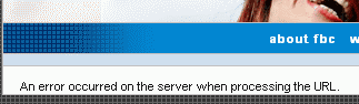 FBC Lubblock website not-so-obvious error message