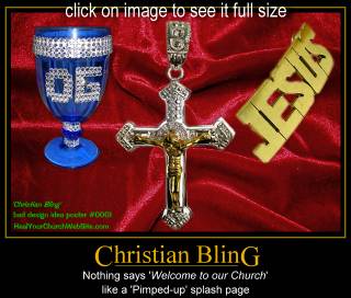 thumbnail of bad church web design poster #00001