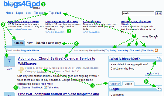 screenshot of the upcoming re-release of blogs4God screenshot of the upcoming re-release of blogs4God