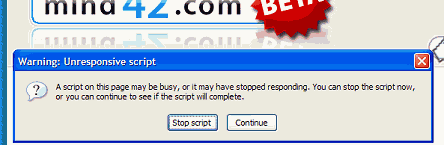 mind42 javascript error