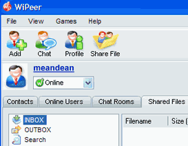 WiPeer screenshot