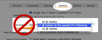 Twitter Support: how to change your reply settings